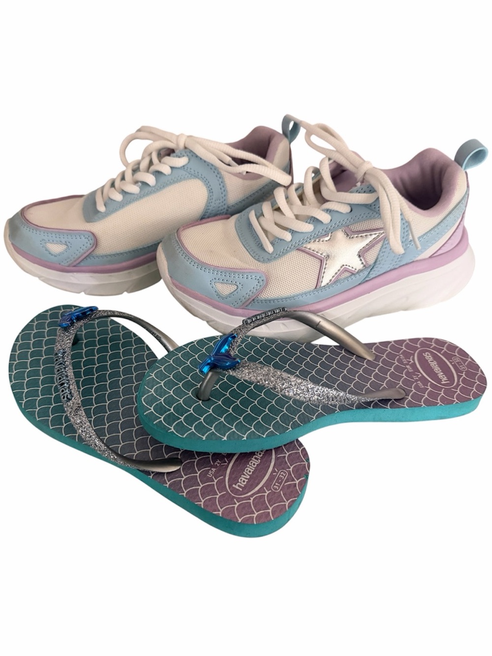 Children’s Place Sneakers and Havaianas Sandals-Size 2